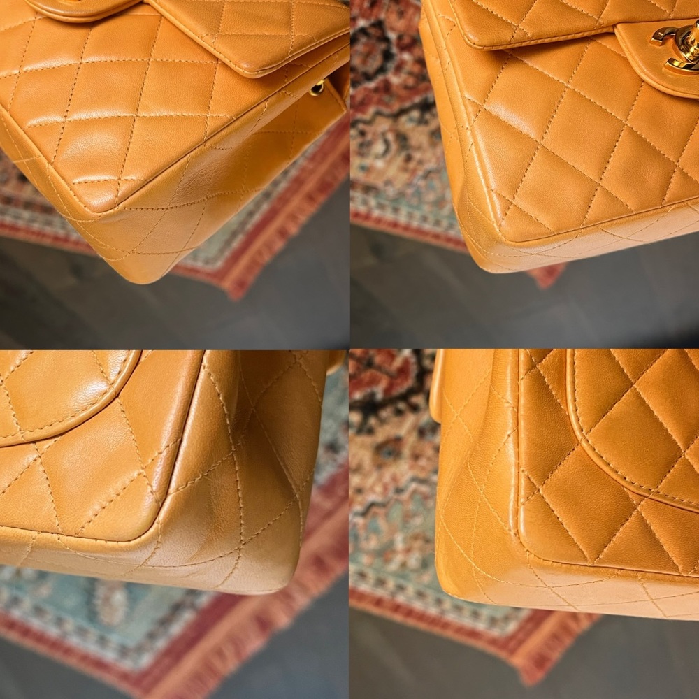Chanel Classic Vintage Mini Square Orange Flap Bag - Picture 7 of 11